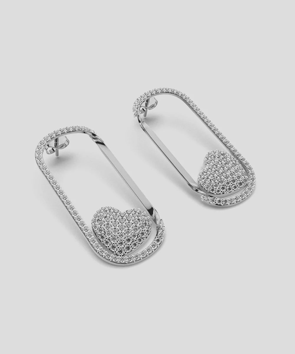 Round Drop Stud Earrings in a sleek high-contrast midnight luxury editorial style